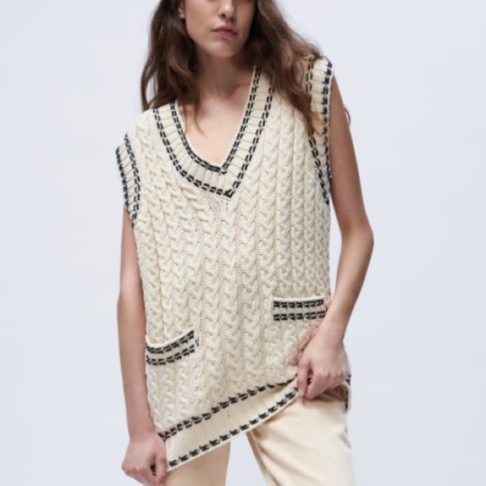 Zara sweater vest